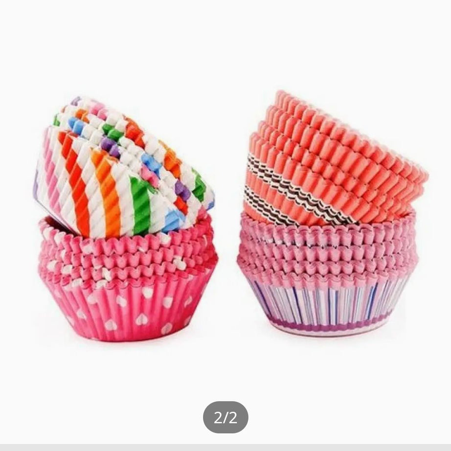 100Pcs Cupcake Liner Baking Cup Cupcake Paper Muffin Cases Cake Box Cup Party Tray Decor Cake - Oshi.pk - Buy & Sell Online