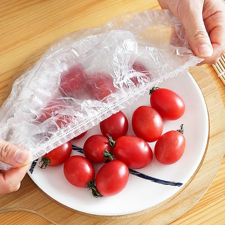 100Pcs Disposable Plastic Bag Food Cover Wrap Elastic Food Bags Lids For Fruit Bowls Cup Cap Storage Kitchen Organizer Fresh Keeping Saver Bag - Oshi.pk - Buy & Sell Online