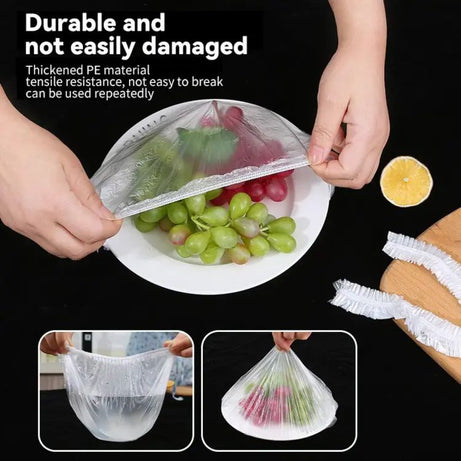 Disposable Plastic Food Cover (100Pcs) - Oshi.pk - Buy & Sell Online