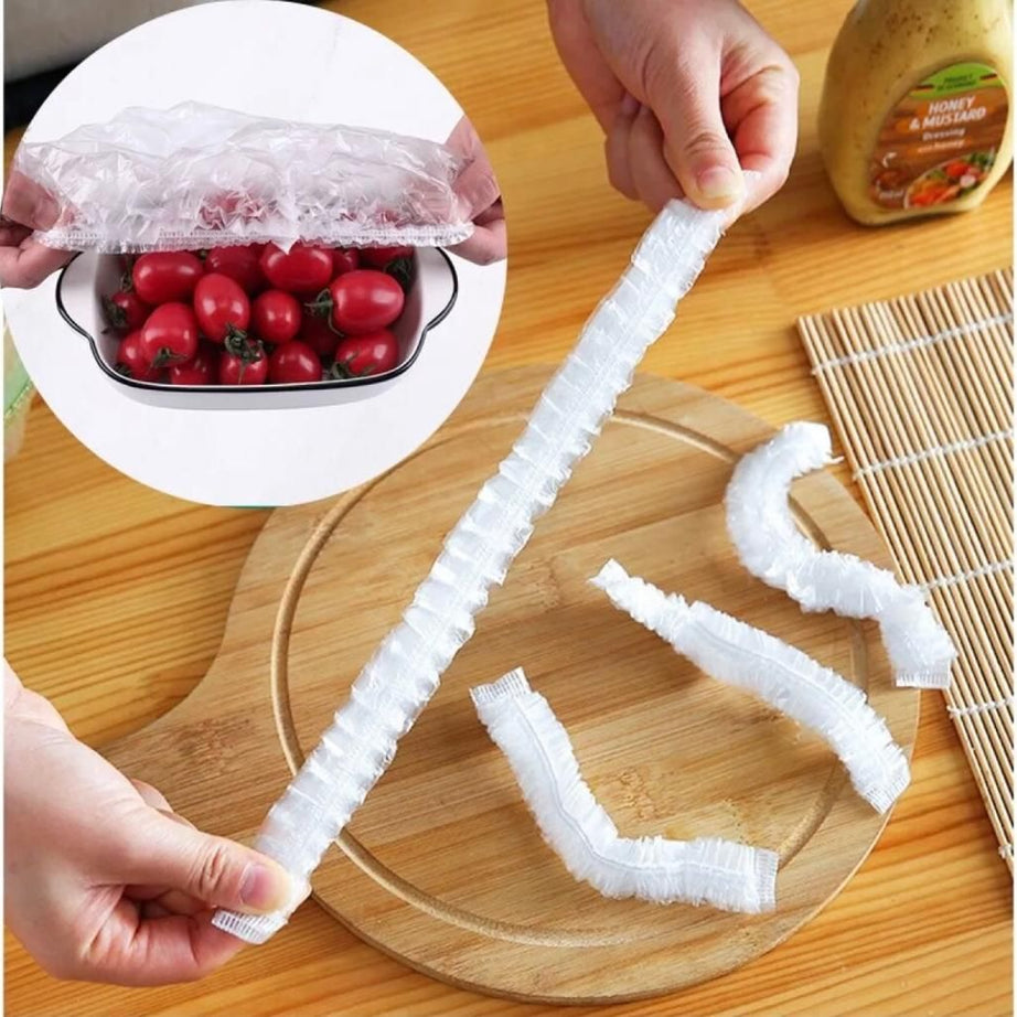 Disposable Plastic Food Cover (100Pcs) - Oshi.pk - Buy & Sell Online