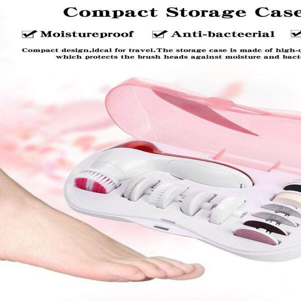 11 in 1 Face Facial Exfoliator Electric Massage Machine - Facial Cleansing Brush - Electric Facial Cleanser - Oshi.pk - Buy & Sell Online