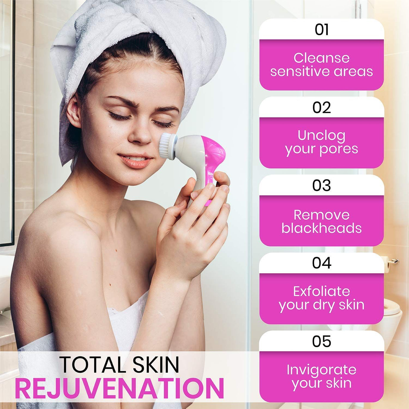 11 in 1 Face Massage Beauty Device Machine Facial Massager and Body Exfoliating Scrub Face Massager Machine Facial Machine Face Hand Foot - Oshi.pk - Buy & Sell Online