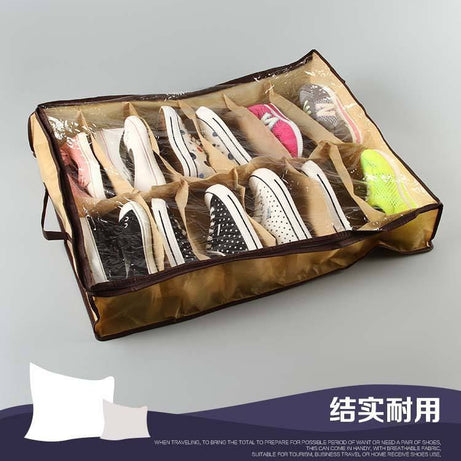 12 grid transparent storage shoe box 12 grid dust-proof and moisture-proof shoe box - Oshi.pk - Buy & Sell Online