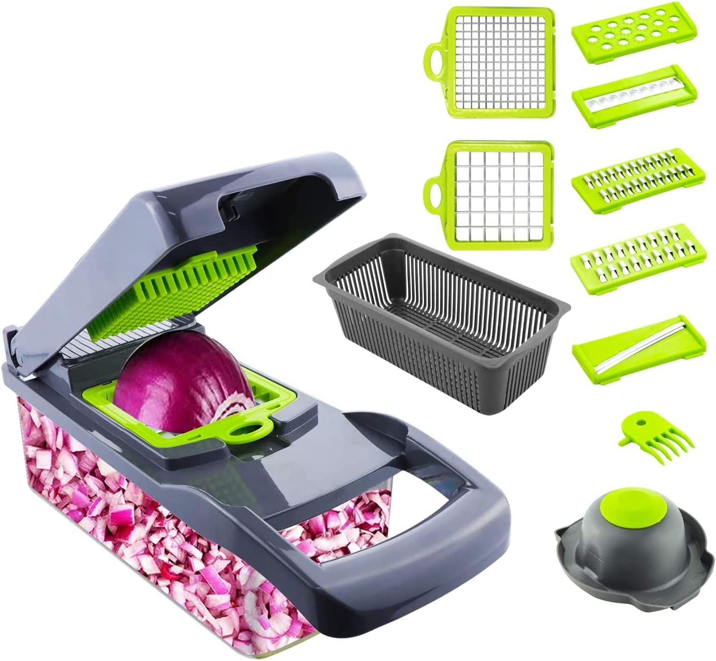12 In 1 Vegetable Chopper Cutter Slicer Grater - Oshi.pk - Buy & Sell Online