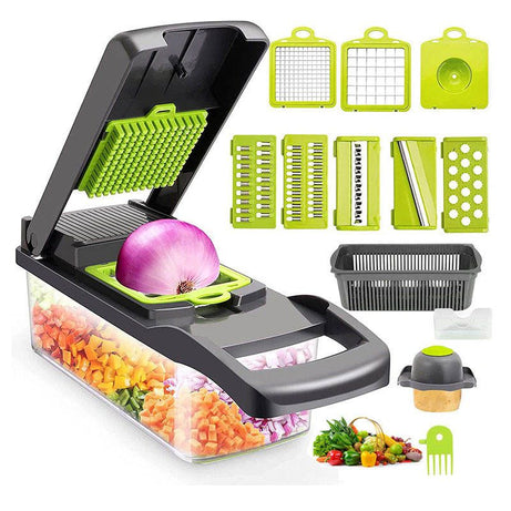 12 In 1 Vegetable Chopper Cutter Slicer Grater - Oshi.pk - Buy & Sell Online