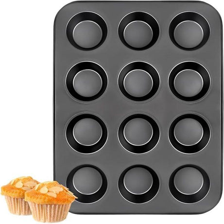 12 Muffin Cupcake Pan Nonstick Baking Tray