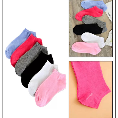 12 Pairs – Exported Cotton Ankle Socks for Women/Girls - Oshi.pk - Buy & Sell Online