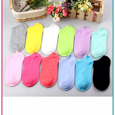 12 Pairs – Exported Cotton Ankle Socks for Women/Girls - Oshi.pk - Buy & Sell Online