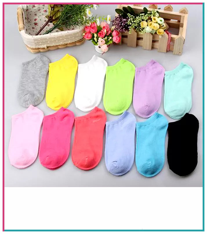 12 Pairs – Exported Cotton Ankle Socks for Women/Girls - Oshi.pk - Buy & Sell Online