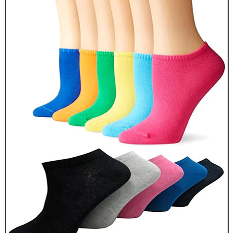 12 Pairs – Exported Cotton Ankle Socks for Women/Girls - Oshi.pk - Buy & Sell Online