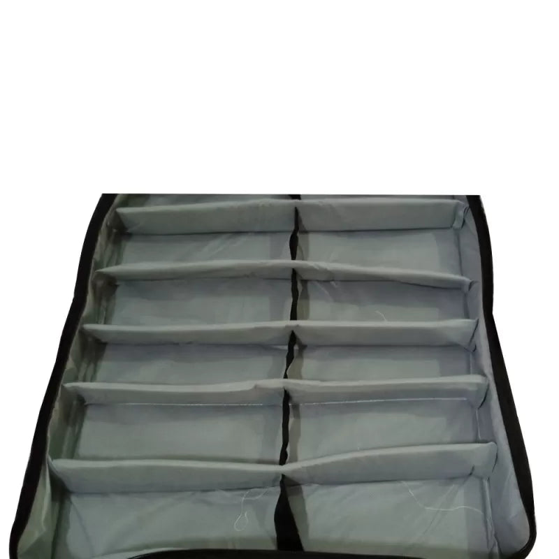 12 Pairs of Shoes Under Bed Shoe Organizer Bag Hard Solid Fabric with Clear Plastic Zip Cover - Oshi.pk - Buy & Sell Online