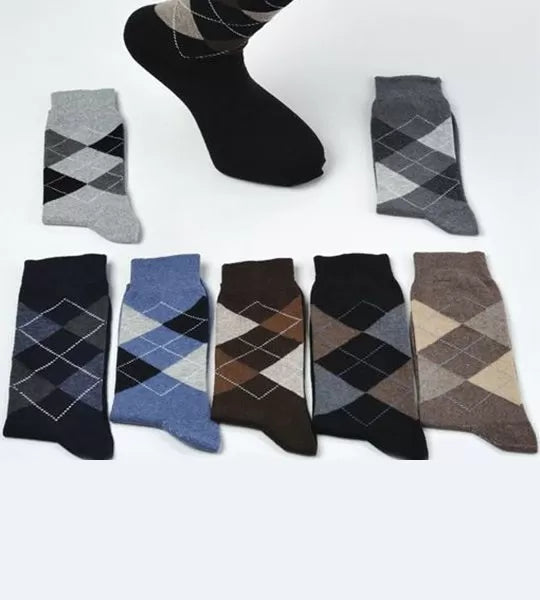 12 Pairs Pack – Cotton Stretchy Dress Socks for Men/Boys