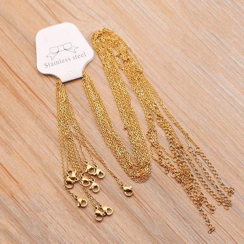 12 Pcs /Lot Fine Curb Link Chains Necklace For Women Jewelry Making Chains Accessories - Oshi.pk - Buy & Sell Online