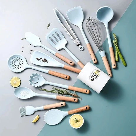 12 Pcs Silicone Kitchen Utensil Set - Oshi.pk - Buy & Sell Online