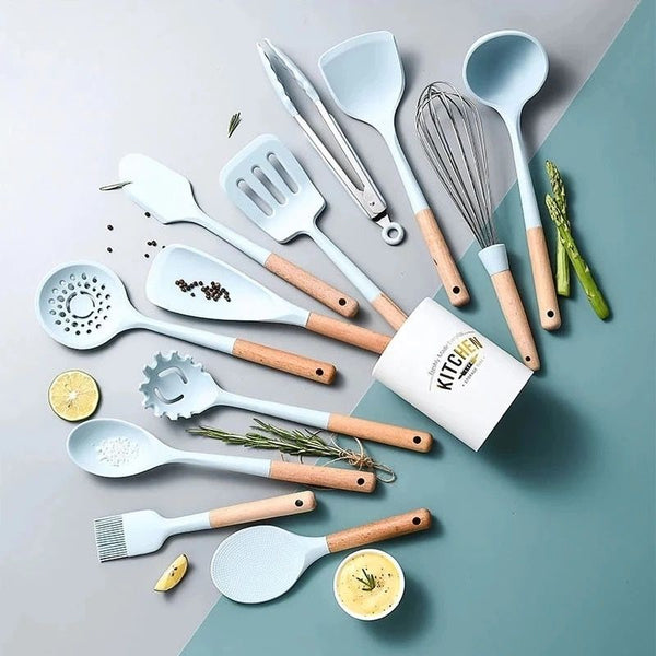 12 Pcs Silicone Kitchen Utensil Set - Oshi.pk - Buy & Sell Online