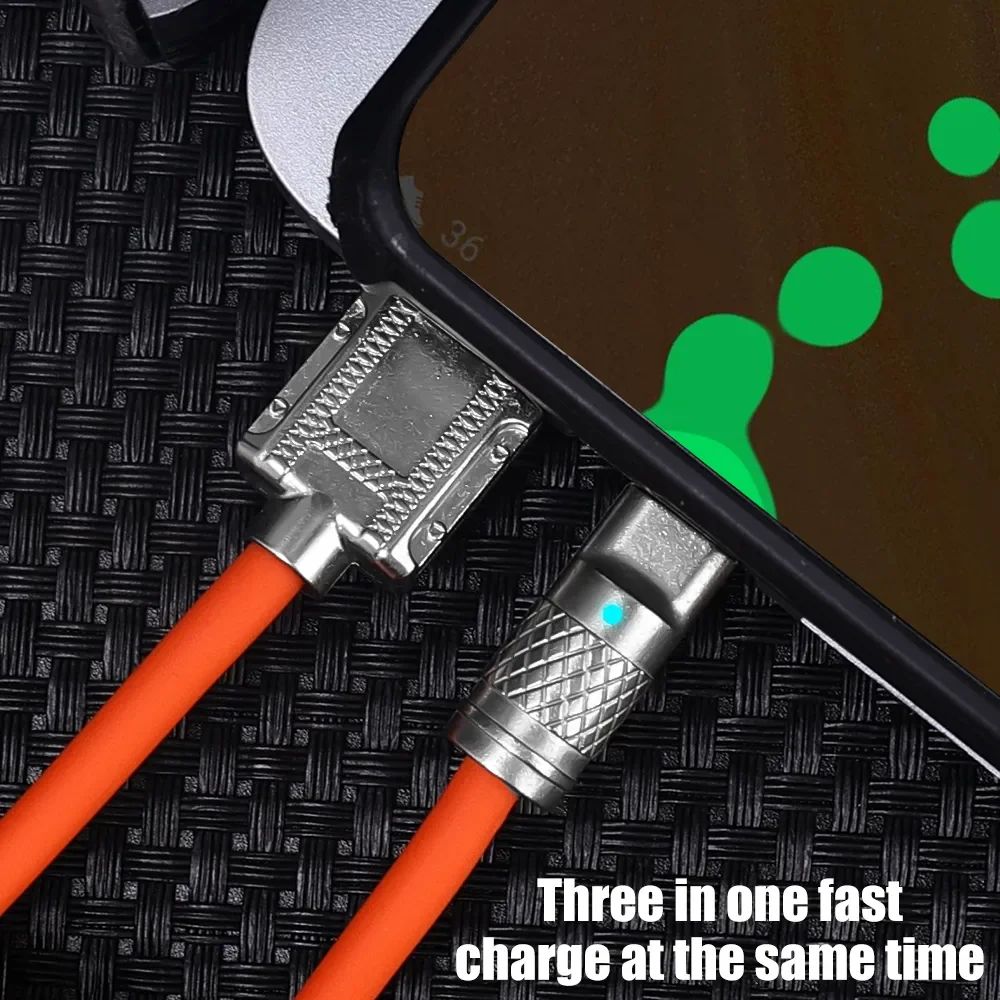 120W 6A Super Fast Charge USB Type C Liquid Silicone Cable Quick Charging USB C Charger Cable for Huawei Samsung Xiaomi - Oshi.pk - Buy & Sell Online