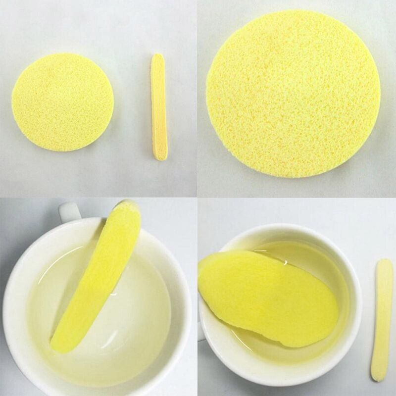12PCS Cosmetic Puff Compressed Cleaning Sponge Facial Cleanse Washing Pad Remove Makeup Skin Care For Face Make up - Oshi.pk - Buy & Sell Online