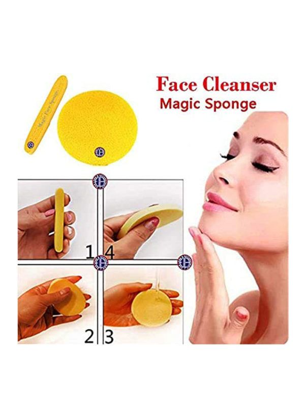 12PCS Cosmetic Puff Compressed Cleaning Sponge Facial Cleanse Washing Pad Remove Makeup Skin Care For Face Make up - Oshi.pk - Buy & Sell Online