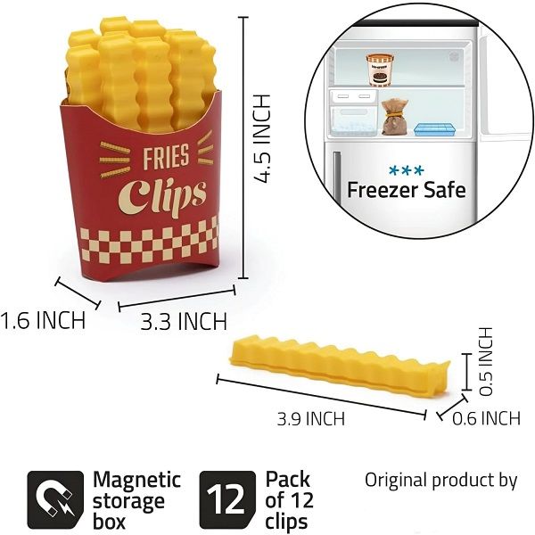 12pcs Food Bag Magnet Bag Sealing Clips Fridge Sealing Storage Clips - Oshi.pk - Buy & Sell Online