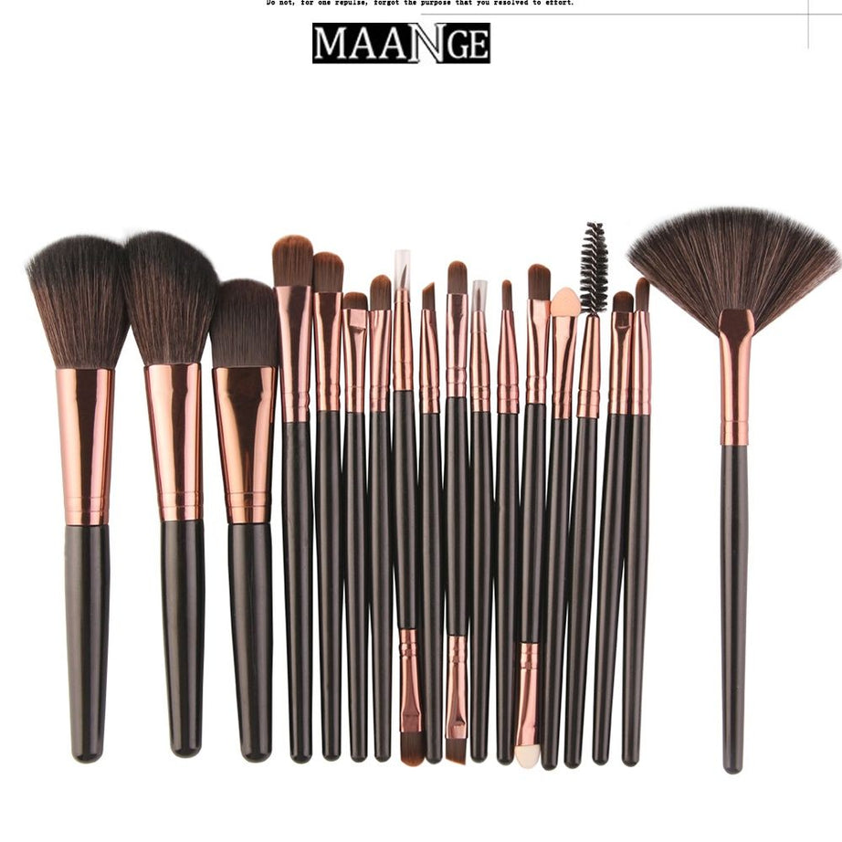 18Pcs Makeup Brushes Tool Set Cosmetic Powder Eye Shadow Foundation Blush Blending Beauty Make Up Brush Maquiagem - Oshi.pk - Buy & Sell Online