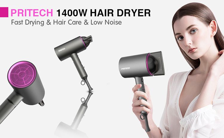 1400W Professional Salon Hair Dryer 2 In 1 Hot &Cold Wind Negative Ionic Hair Blow Dryer - Oshi.pk - Buy & Sell Online