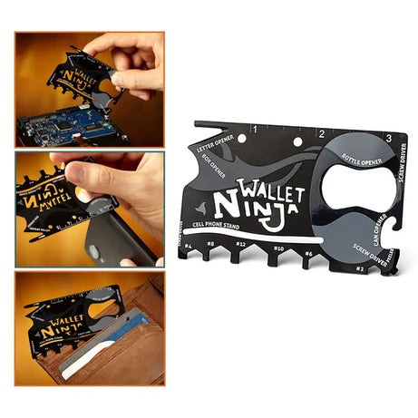 Wallet Ninja 18 in 1 Credit Card Size Toolbox in your Wallet - Oshi.pk - Buy & Sell Online