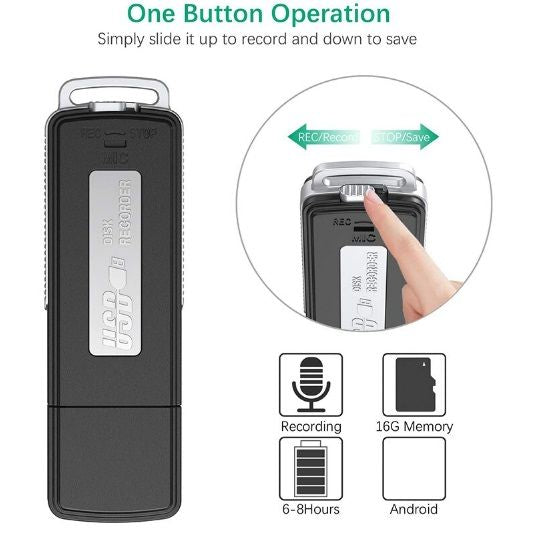 8GB USB Voice Recorder Mini Recorder - Oshi.pk - Buy & Sell Online