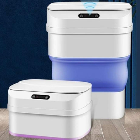 17.5L Smart Induction Trash Can Automatic Dustbin Garbage Bathroom for Kitchen Electric Touch Folding Trash Bin Paper Basket - Oshi.pk - Buy & Sell Online