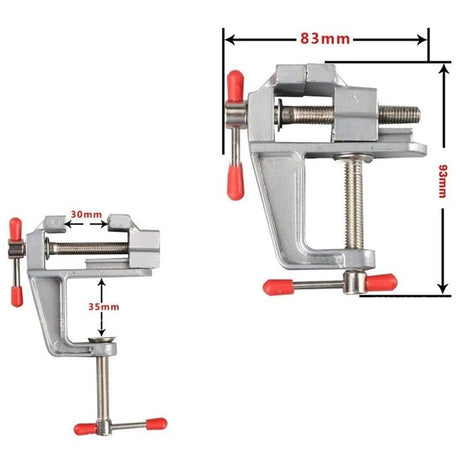 1PC 35MM Aluminium Alloy Table Bench Clamp Vise Mini Bench Vise Table Screw Vise for DIY Craft Mold Fixed Repair Tool