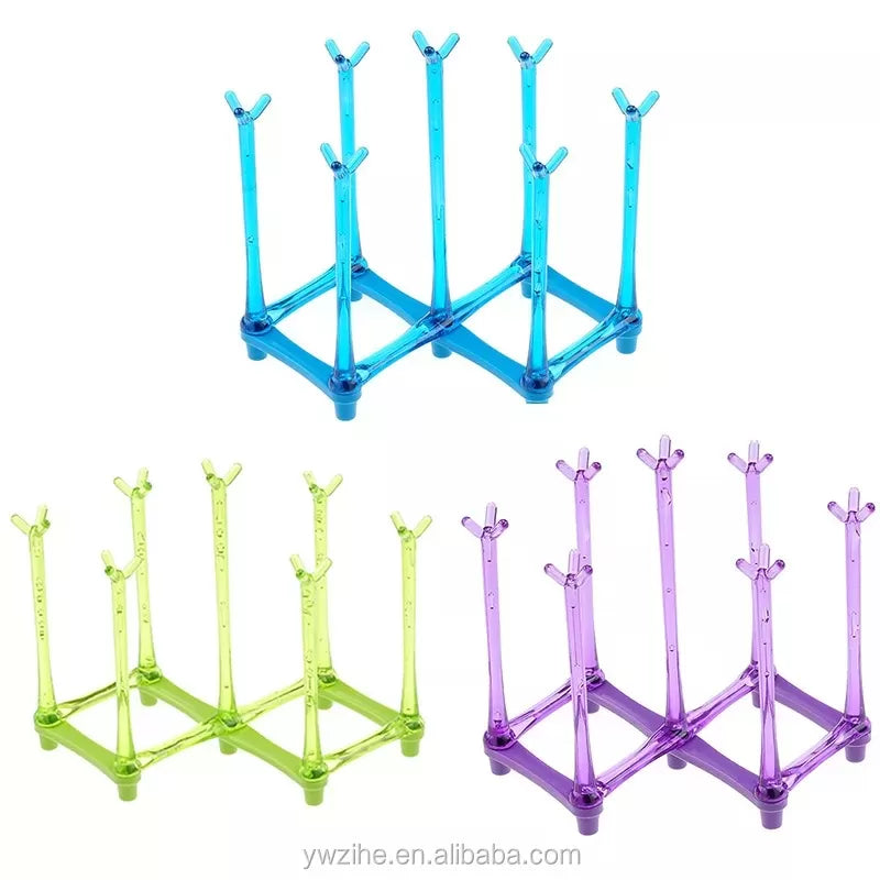 1Pcs Foldable Plastic Simple Durable Water Mug Drainer Kitchen Organizer - Oshi.pk - Buy & Sell Online