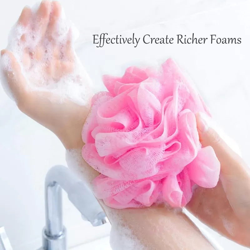 2 Big Candy Mixed Bath Balls Bath Sponge Shower Brush Body Wash Scrubber Mesh Body Cleaning Scrub Shower Sponge Bath Ball Loofah - Oshi.pk - Buy & Sell Online