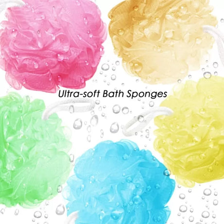 2 Big Candy Mixed Bath Balls Bath Sponge Shower Brush Body Wash Scrubber Mesh Body Cleaning Scrub Shower Sponge Bath Ball Loofah - Oshi.pk - Buy & Sell Online