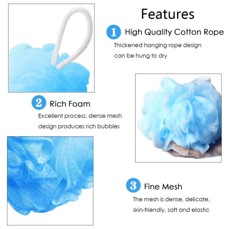 2 Big Candy Mixed Bath Balls Bath Sponge Shower Brush Body Wash Scrubber Mesh Body Cleaning Scrub Shower Sponge Bath Ball Loofah - Oshi.pk - Buy & Sell Online