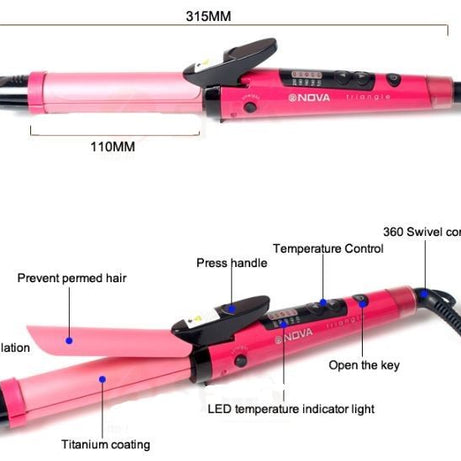 2 in 1 - Electric Nano Ceramic Coated Hair Curler and Straightener - Oshi.pk - Buy & Sell Online