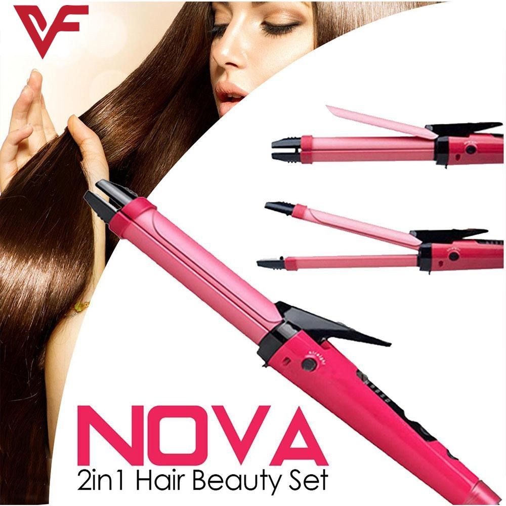 2 in 1 - Electric Nano Ceramic Coated Hair Curler and Straightener - Oshi.pk - Buy & Sell Online
