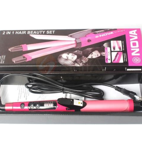 2 in 1 - Electric Nano Ceramic Coated Hair Curler and Straightener - Oshi.pk - Buy & Sell Online