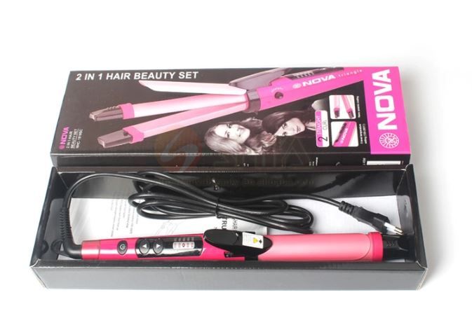 2 in 1 - Electric Nano Ceramic Coated Hair Curler and Straightener - Oshi.pk - Buy & Sell Online