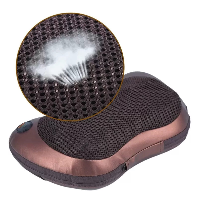 2 in 1 Car&Home Body Massage Pillow neck massager cushion seat stress pain relief relax massage Car or Electronic Massager 8 Ball Neck Shoulder Massag - Oshi.pk - Buy & Sell Online