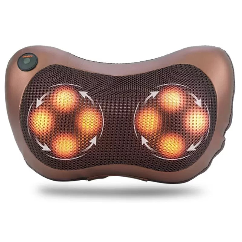 2 in 1 Car&Home Body Massage Pillow neck massager cushion seat stress pain relief relax massage Car or Electronic Massager 8 Ball Neck Shoulder Massag - Oshi.pk - Buy & Sell Online