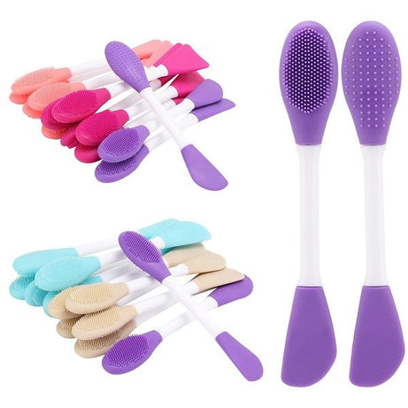 2 in 1 Double Sided Facial Scrubber Brush Tool Double Head Manual Cleansing Brush - Oshi.pk - Buy & Sell Online