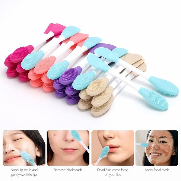 2 in 1 Double Sided Facial Scrubber Brush Tool Double Head Manual Cleansing Brush - Oshi.pk - Buy & Sell Online