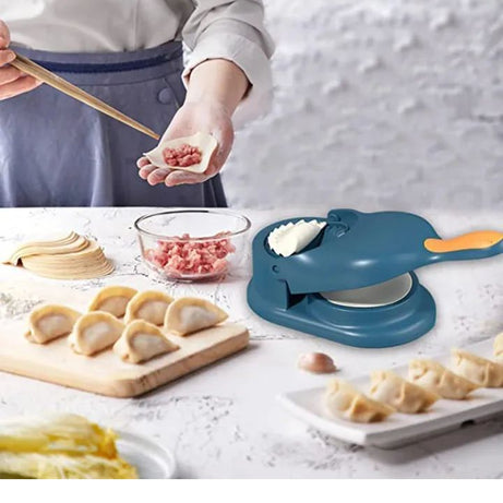 2 In 1 Dumpling Maker Manual Press Food Multifunction DIY Manual Dumpling Press Molds Set, Easy-tool for Dumpling Dumpling Skin Press Random colour - Oshi.pk - Buy & Sell Online