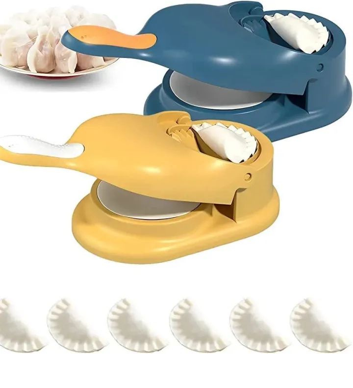 2 In 1 Dumpling Maker Manual Press Food Multifunction DIY Manual Dumpling Press Molds Set, Easy-tool for Dumpling Dumpling Skin Press Random colour - Oshi.pk - Buy & Sell Online