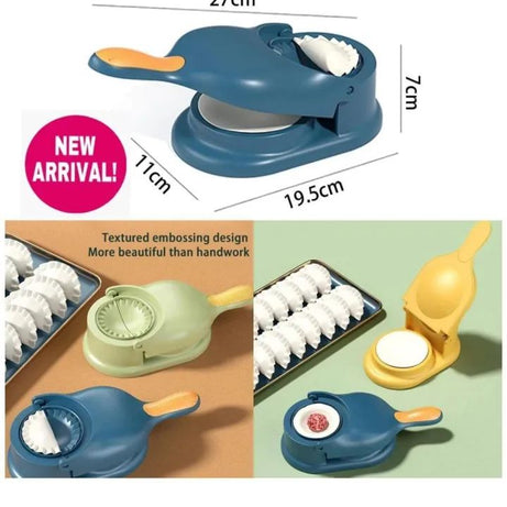 2 In 1 Dumpling Maker Manual Press Food Multifunction DIY Manual Dumpling Press Molds Set, Easy-tool for Dumpling Dumpling Skin Press Random colour - Oshi.pk - Buy & Sell Online
