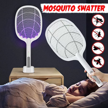 2 in 1 Electric Portable Mosquito Swatter Rechargeable - Oshi.pk - Buy & Sell Online