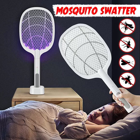 2 in 1 Electric Portable Mosquito Swatter Rechargeable - Oshi.pk - Buy & Sell Online