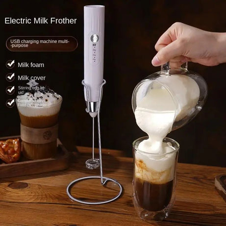 2 In 1 Electric Rechargeable Coffee Beater And Milk Frother - Oshi.pk - Buy & Sell Online
