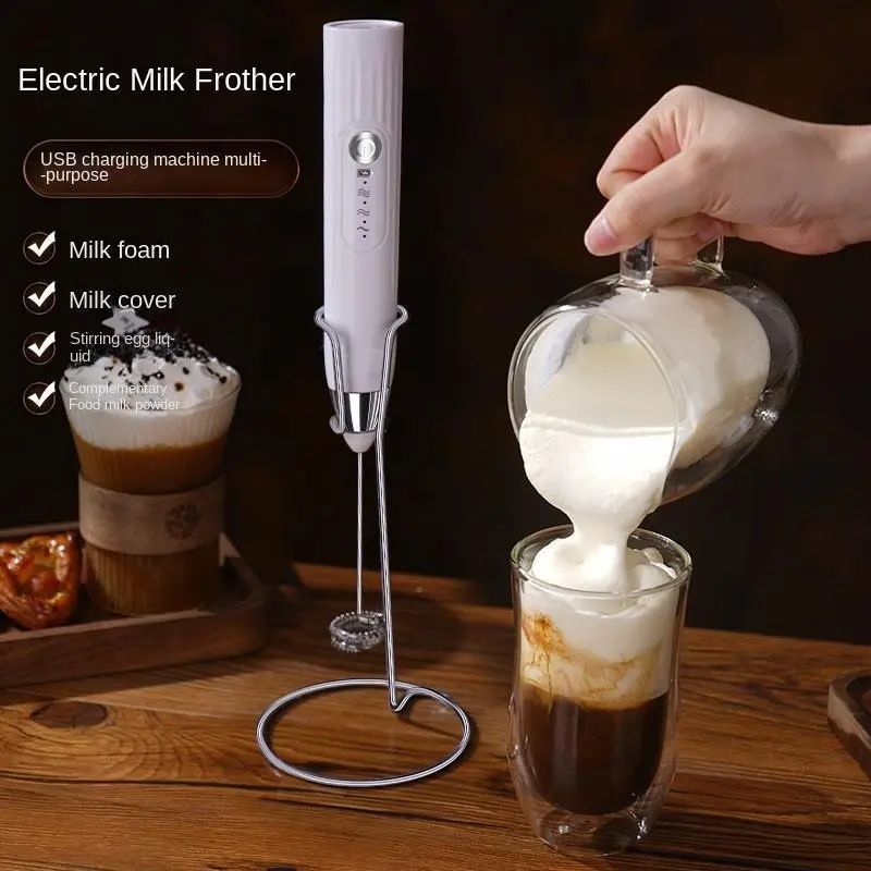 2 In 1 Electric Rechargeable Coffee Beater And Milk Frother - Oshi.pk - Buy & Sell Online