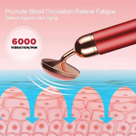 2 in 1 Facial Roller Micro Shaking Trembling Facial Roller Massager with Extra Eye Ball Handheld Electric Contour Beauty Bar Skin Care Tool for Face L - Oshi.pk - Buy & Sell Online