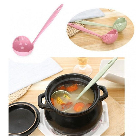 2 in 1 Filter Colander Hot Pot Porridge Soup Long Handle - Oshi.pk - Buy & Sell Online